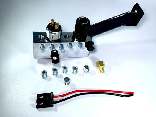 Adjustable Chrome Proportioning Valve & Built in Distribution Block with bracket
